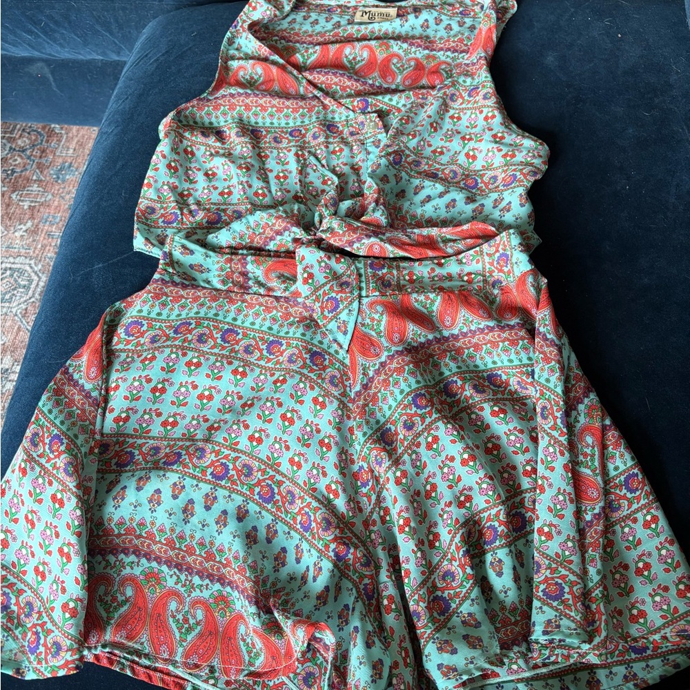 Show Me Your MuMu Multicolor Paisley Tank Top and Matching Shorts